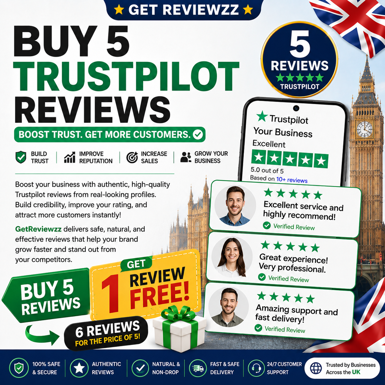 Buy 5 Trustpilot Reviews